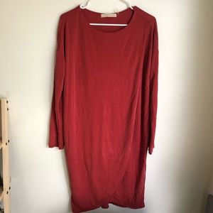 Long sleeve midi dress